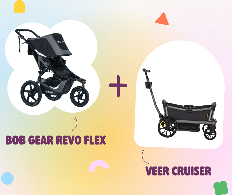 BOB Gear Revolution + Veer Cruiser City Wagon.