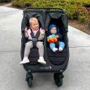 Baby Jogger City Mini GT2 Double Stroller with Canopies Up thumbnail.