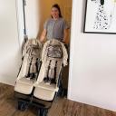 Zoe Twin Double Stroller in Doorway thumbnail.