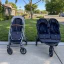 Thule Urban Glide 3 Double Stroller Compared to Single Stroller thumbnail.