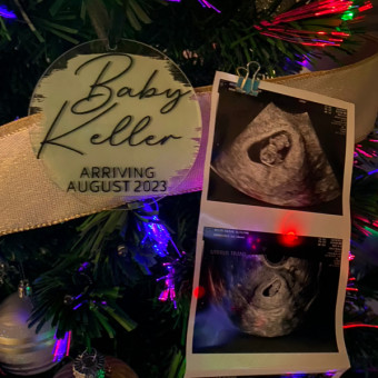The Keller’s Baby Registry Photo.