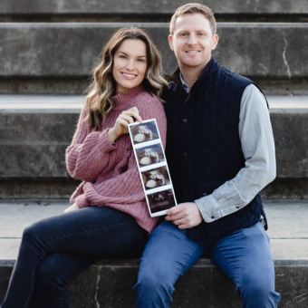 Brooke & Travis's Baby Registry Photo.