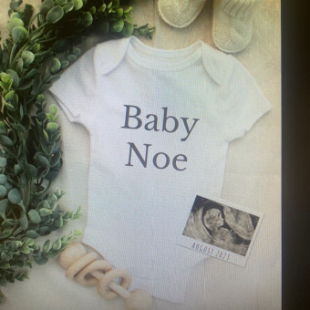 Lena's Baby Registry Photo.