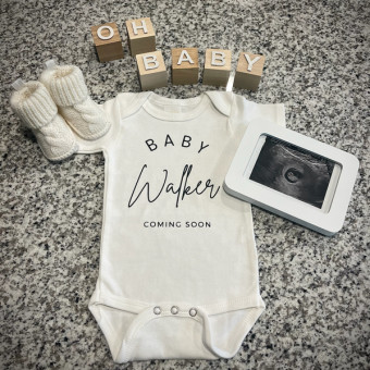 Mackenzie & Sammy’s Baby Registry Photo.