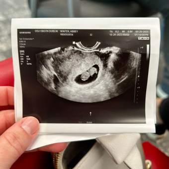 Abbey's Baby Registry Photo.
