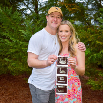 Caroline & Dalton's Baby Registry Photo.