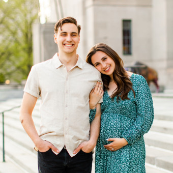 The Felty's Baby Registry Photo.