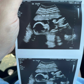 Bethany's Baby Registry Photo.