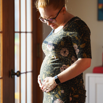 Suzanne and Connor's Baby Registry Photo.