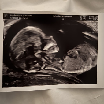 Alison's Baby Registry Photo.