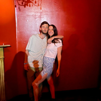 Alex and Liv's Baby Registry Photo.