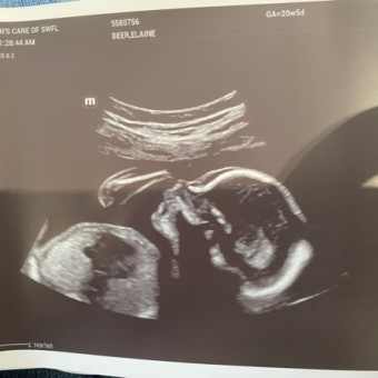 Elaine's Baby Registry Photo.