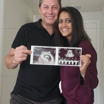 Sonam & Jeffrey's Baby Registry Photo.