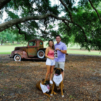 Kirsten& Taylor's Baby Registry Photo.