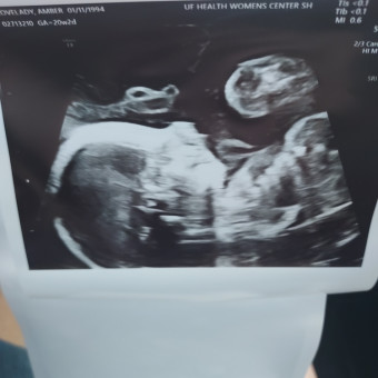 Amber's Baby Registry Photo.