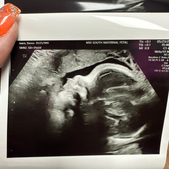 Kevon's Baby Registry Photo.