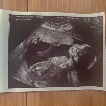 Ashleigh's Baby Registry Photo.