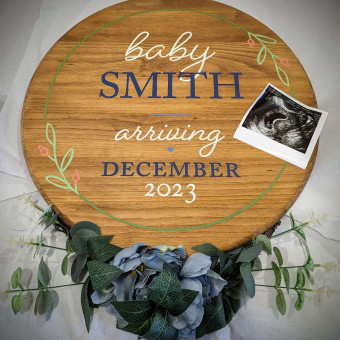Rose & Tim's Baby Smith Registry Photo.
