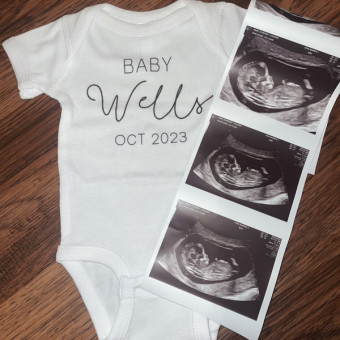 Courtney's Baby Registry Photo.