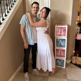 Hannah's Baby Registry Photo.