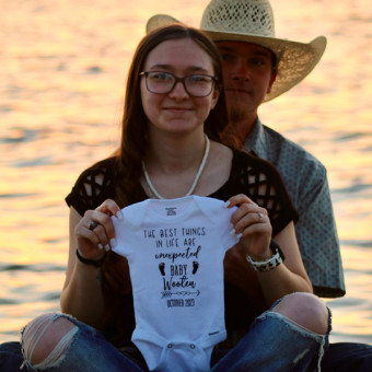 Alli & Garrett’s Baby Registry Photo.