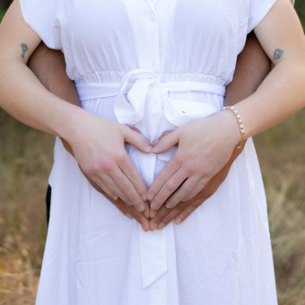 Samantha and Davids Baby Registry Photo.