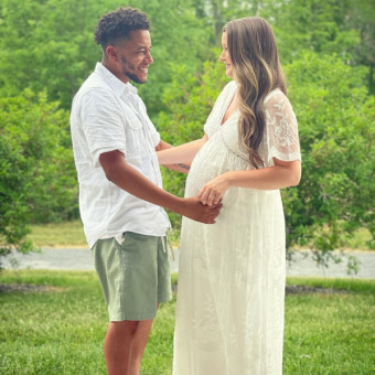 Allison & Jason’s Baby Registry Photo.