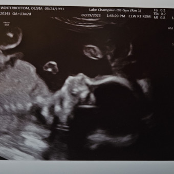 Olivia's Baby Registry Photo.