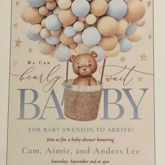 Aimie's Baby Registry Photo.