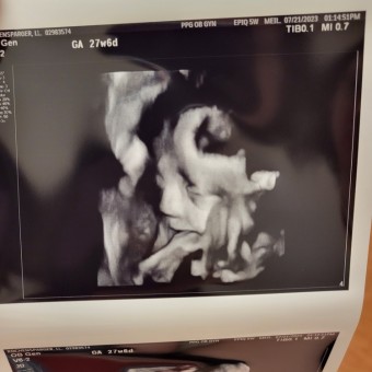 Lisa's Baby Registry Photo.
