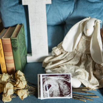 Maggie and Tyler’s Baby Registry Photo.