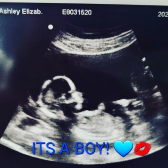 Ashley's Baby Registry Photo.