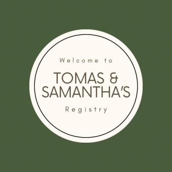 Tomas & Samantha's Baby Registry Photo.