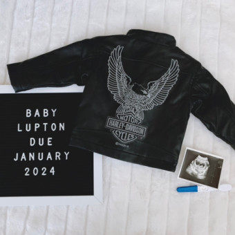 Dylan & Alexa's Baby Registry Photo.