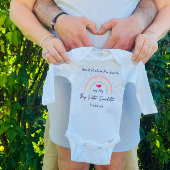Sierra & Cody’s Baby Registry Photo.
