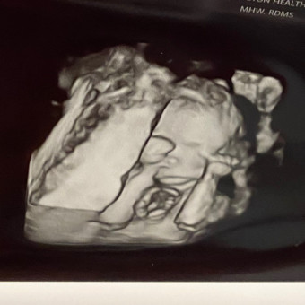 Danielle's Baby Registry Photo.