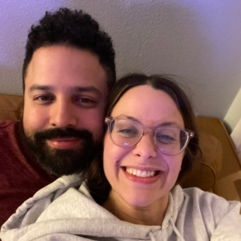 Lily and Rolando’s Baby Registry Photo.