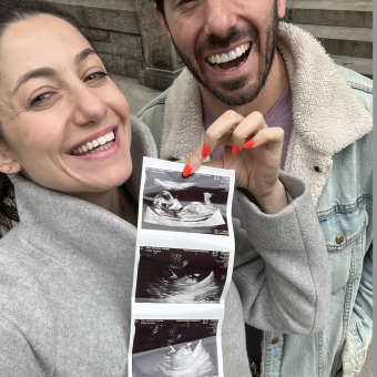 Alex & Scott Cohen's Baby Registry Photo.