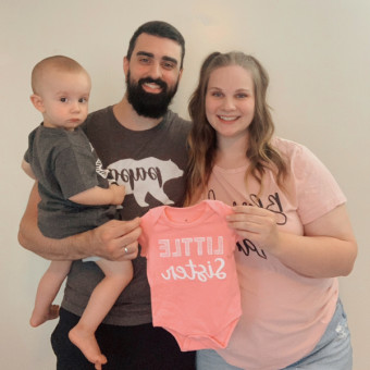 The Hogan’s Baby Registry Photo.