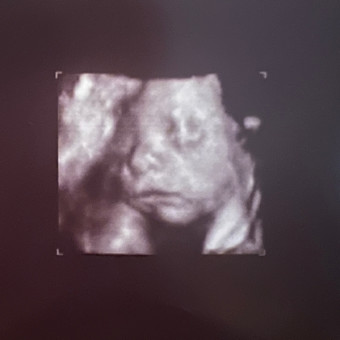 Sarah's Baby Registry Photo.