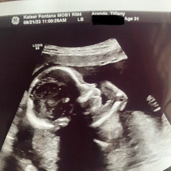 Tiffany Aranda’s Baby Registry Photo.
