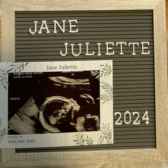 Jane's Baby Registry Photo.