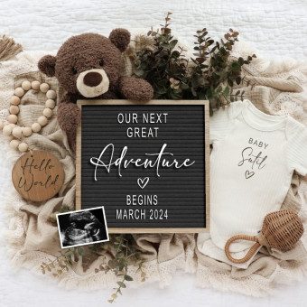 Baby Hand and Footprint Kit in Rustic Farmhouse Frame, for Baby Registry  Baby Handprint Kits Baby Footprint Kit Baby Nursery Decor 