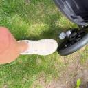 The Joie Hazel brake isn’t flip-flop friendly. thumbnail.