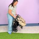 Zoe Twin Double Stroller Unfolding thumbnail.