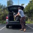 Evenflo Pivot Xplore All-Terrain Stroller Wagon Loaded Into Car thumbnail.